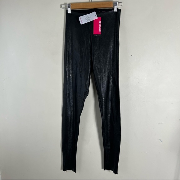Commando Perfect Control Faux Leather Zip Leggings Size Medium NWT Black Control - Picture 9 of 15